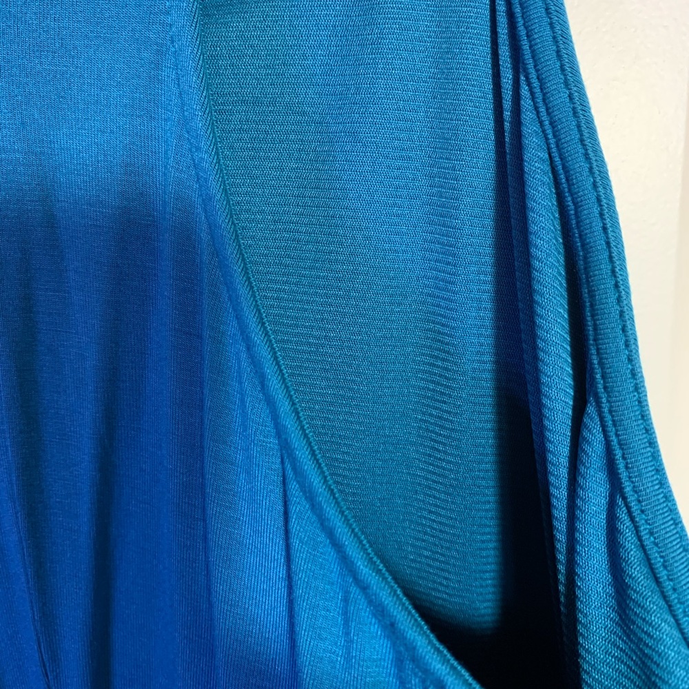 Old Navy Teal Racerback Maxi Dress Size Small - Picture 8 of 9